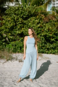 Presence Jumpsuit for women baby blue color Triskel Active