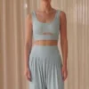 Harem pants mujer Cloud Pant color blue ice Triskel Active