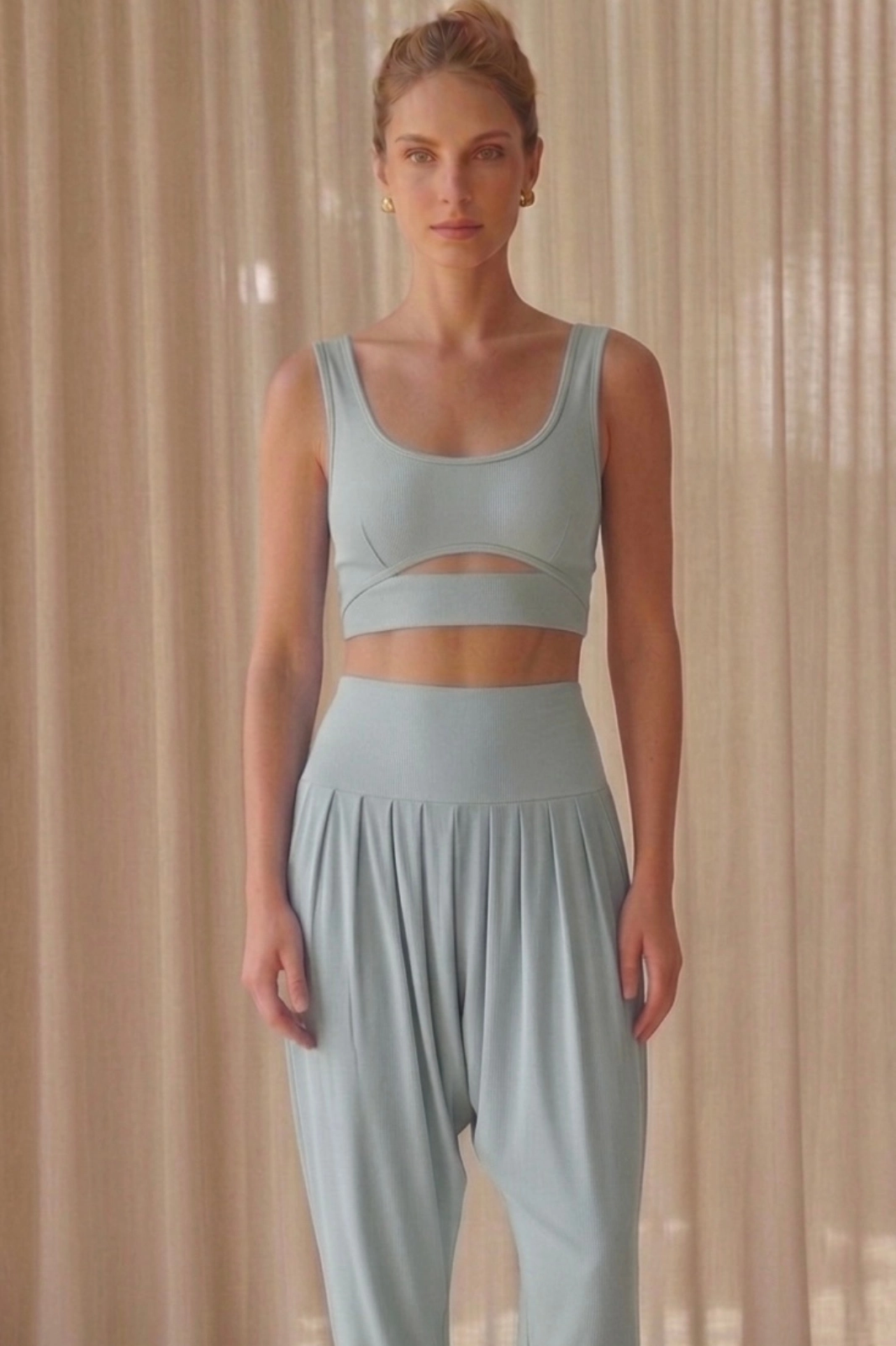 Harem pants mujer Cloud Pant color blue ice Triskel Active